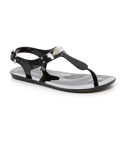 michael kors black sandal heels|Michael Kors jelly sandals black.